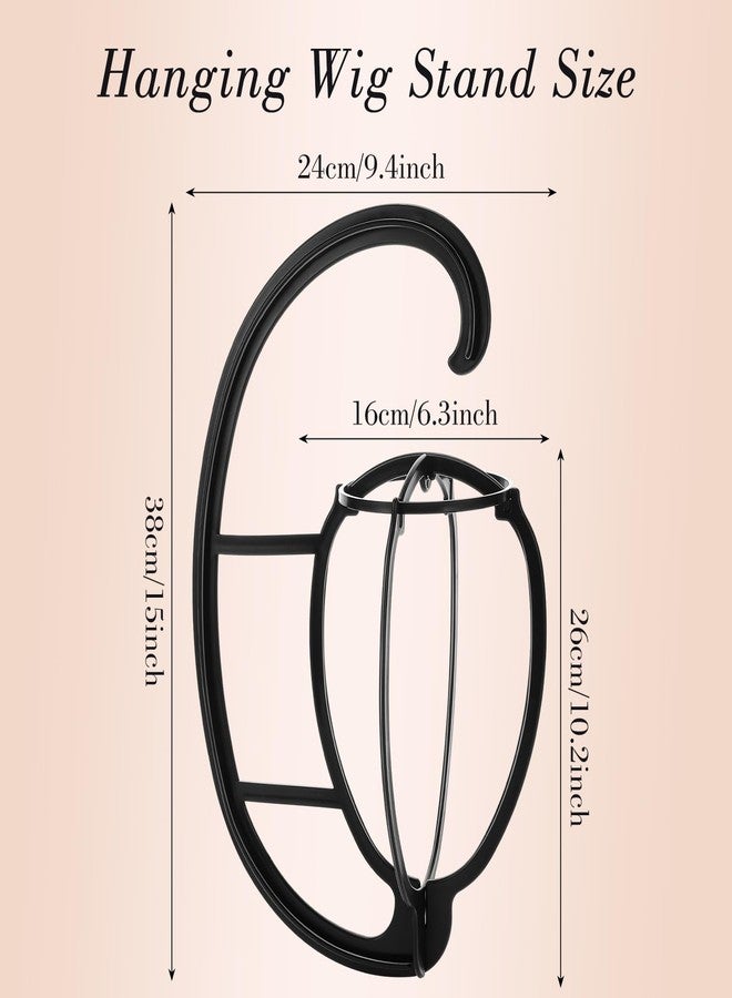 obeoby Wig Hanger, Hanging Wig Stand Portable Hanging Stand For Wigs,Traveling - Image 2